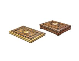 جلدوجعبه شمسه طوس معرق وزیری