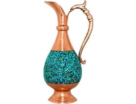 پارچ صراحی 25 سانتی متری فیروزه کوبی