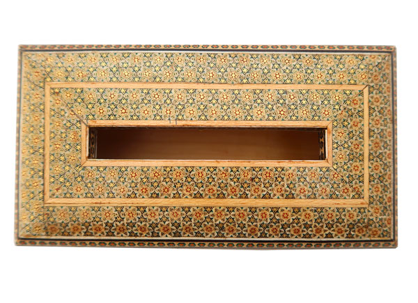 جای دستمال کاغذی  خاتم کاری